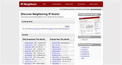 Desktop Screenshot of ip-neighbors.com